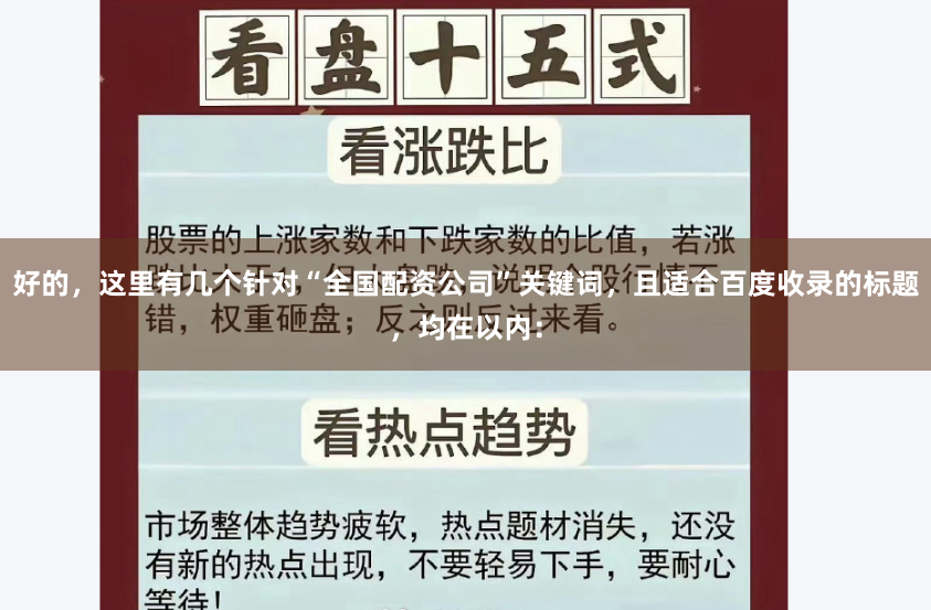 好的，这里有几个针对“全国配资公司”关键词，且适合百度收录的标题，均在以内：